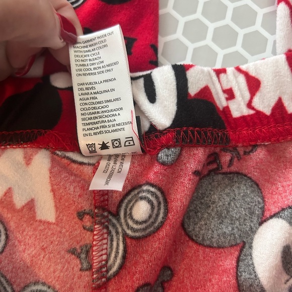 Disney Red Mickey Mouse Women’s Pajama Bottoms - Picture 4 of 4